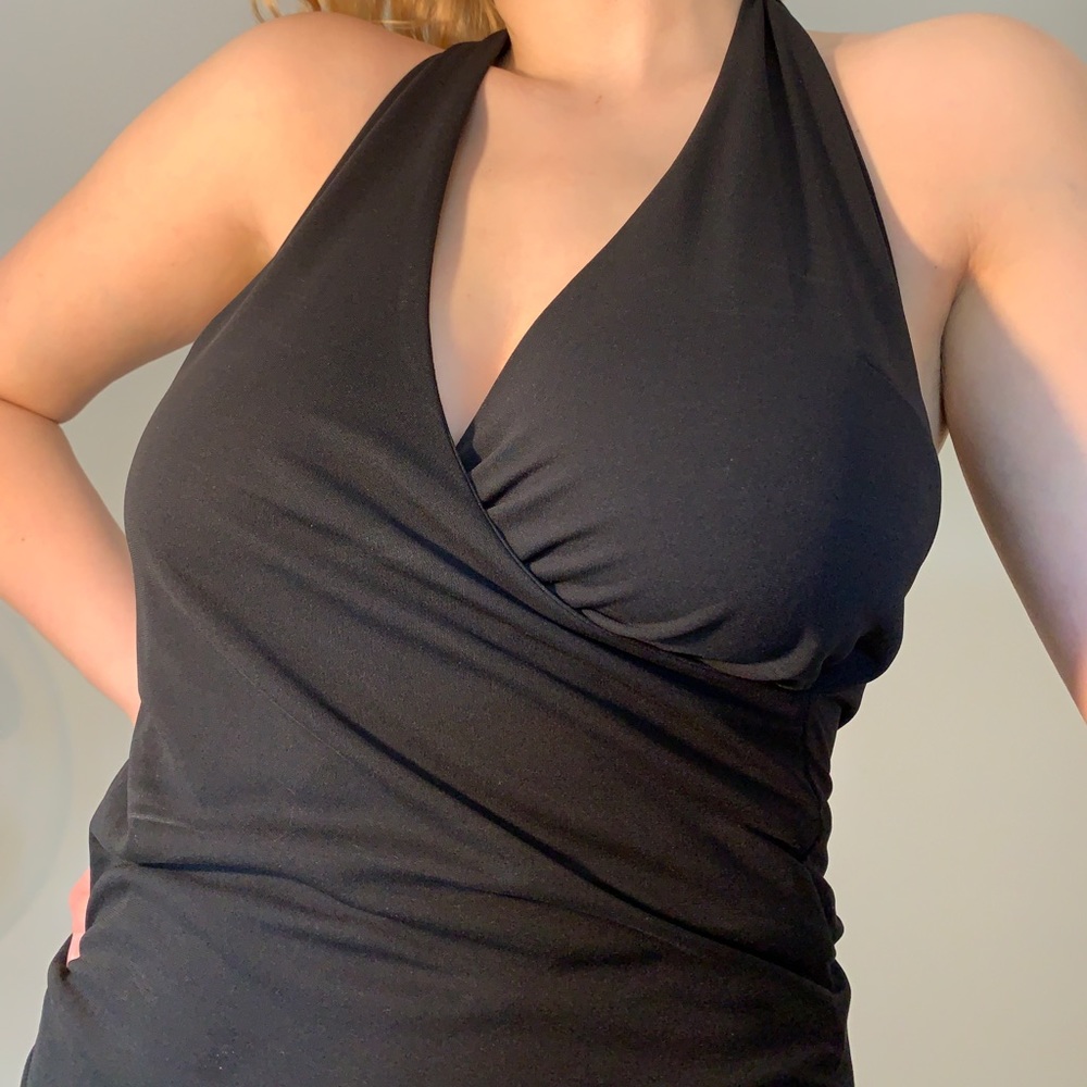 Black Vintage H&M halter top